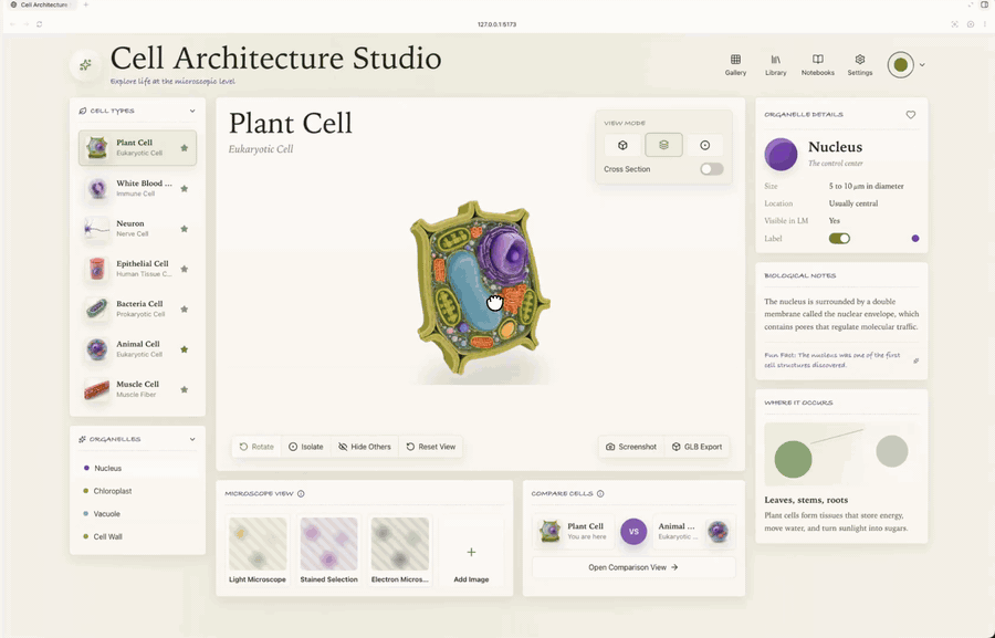 Cell Architecture Studio demo