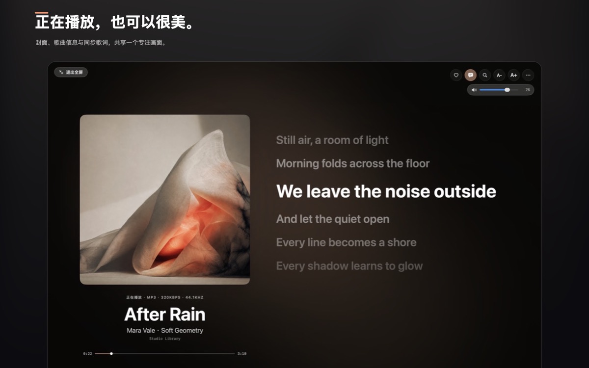 macOS 正在播放