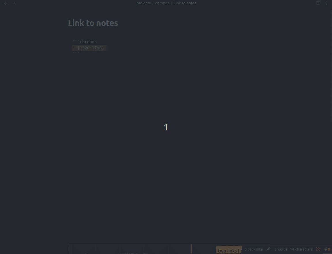 example: note linking