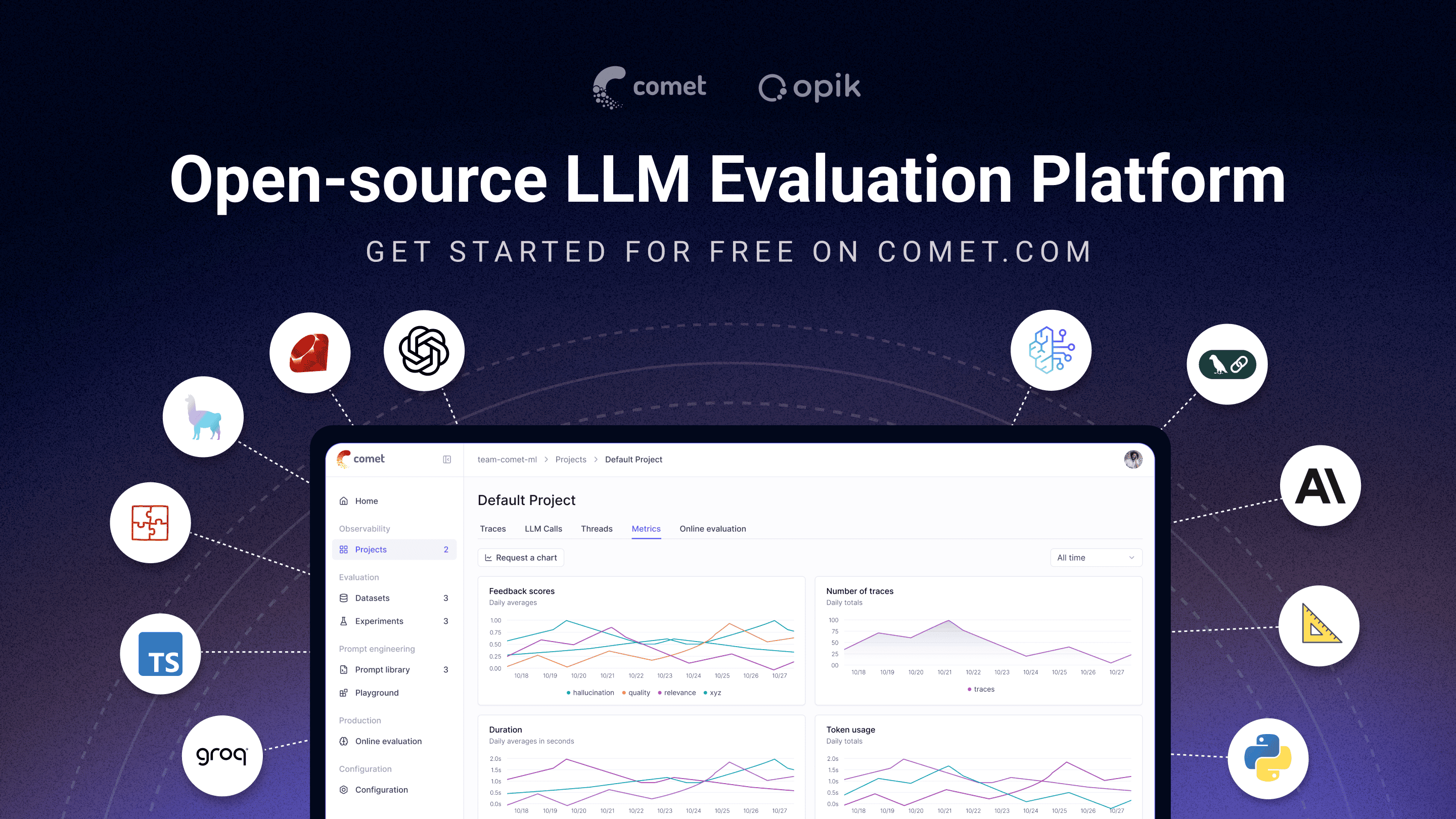 Opik platform screenshot (thumbnail)