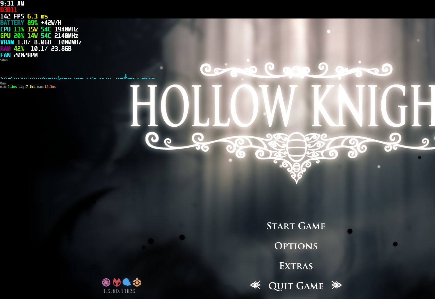Screenshot: OSD Overlay