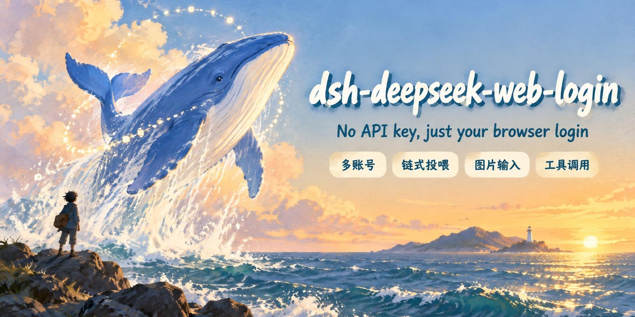 dsh-deepseek-web-login — 用 chat.deepseek.com 网页版登录态驱动 DSH agent