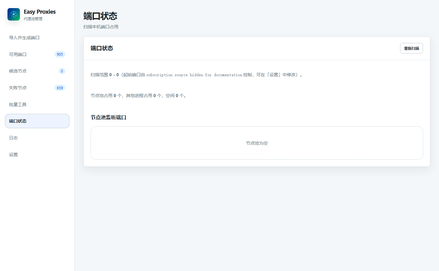 Port status