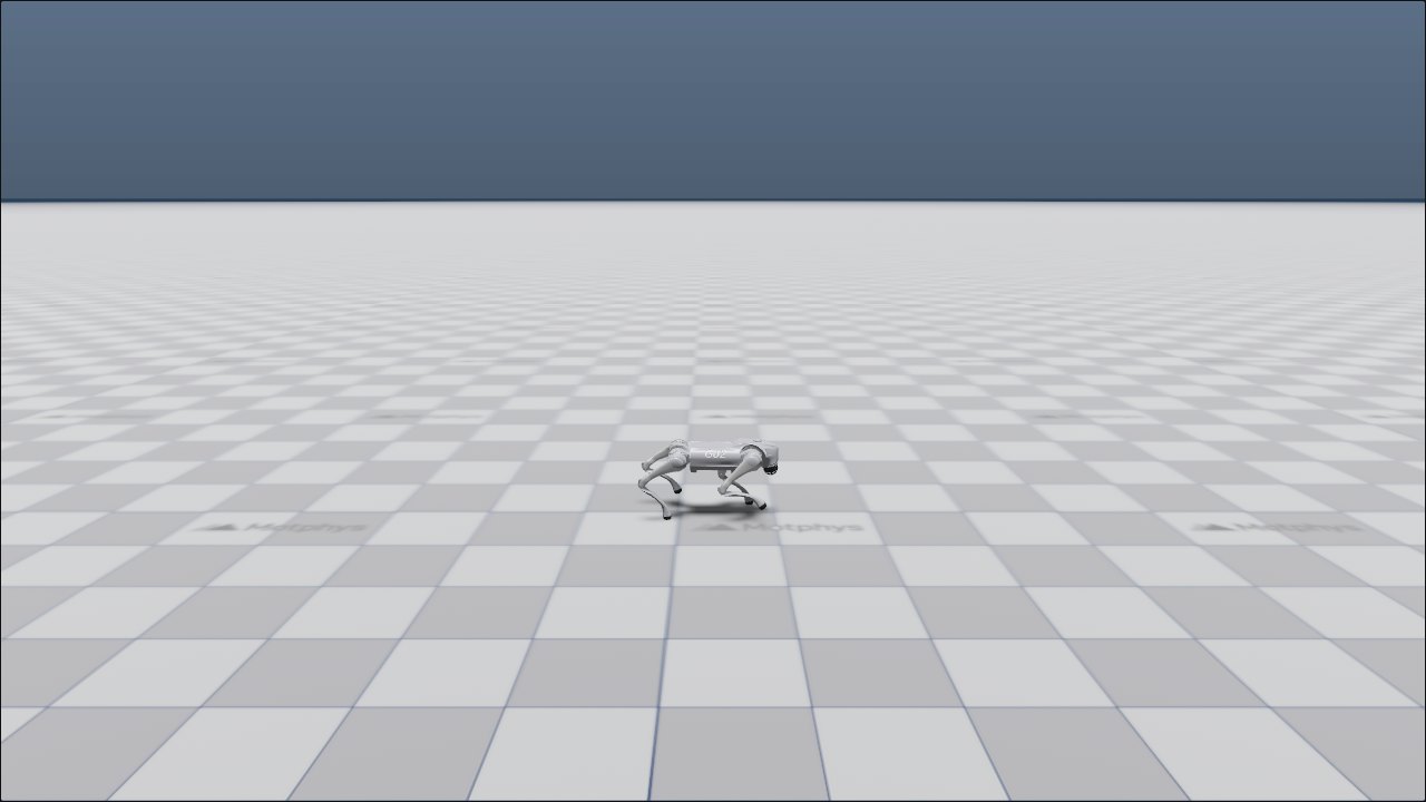 UniLab 官方 Go2 joystick flat 任务截图