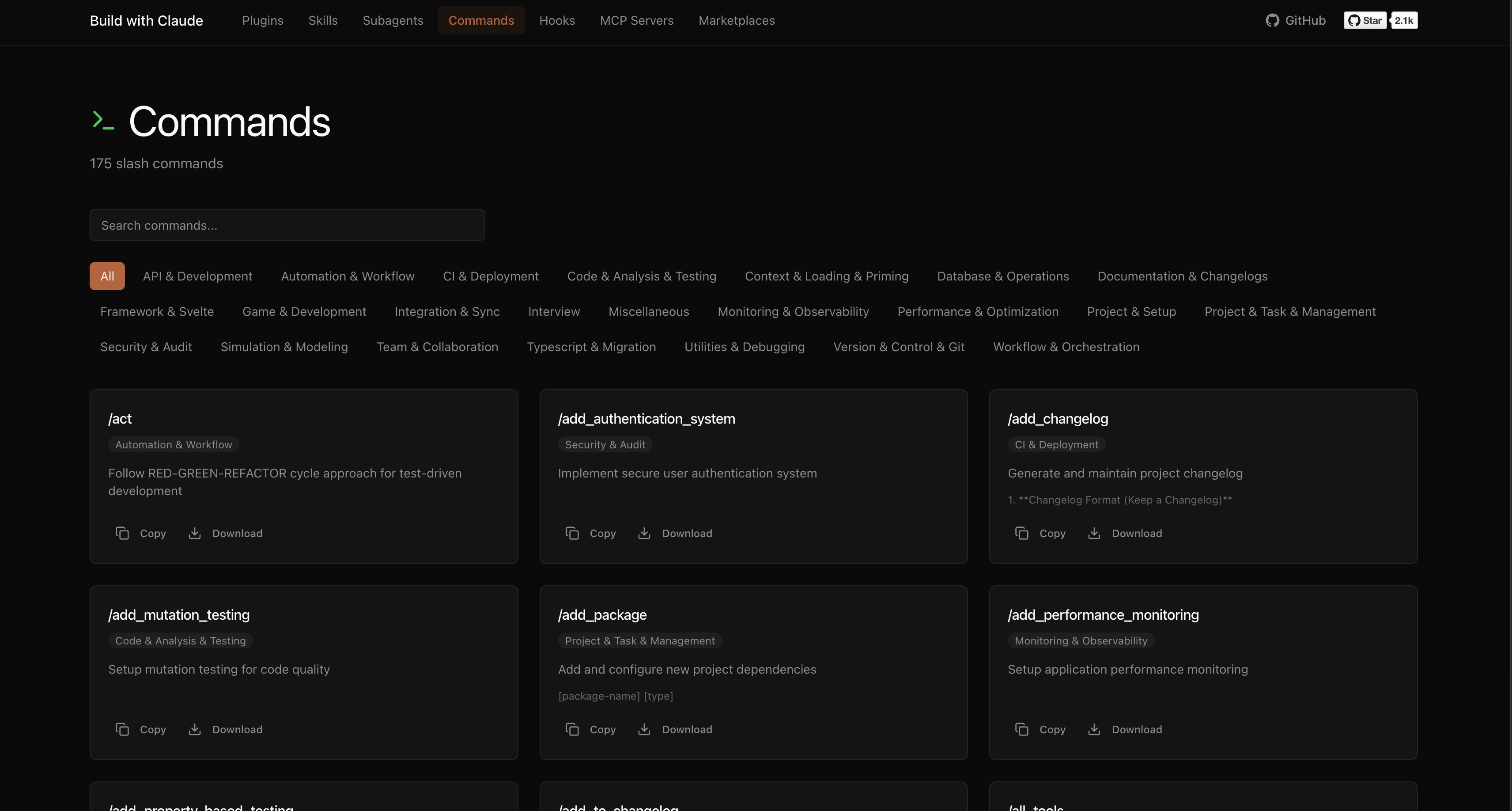 Browse Commands