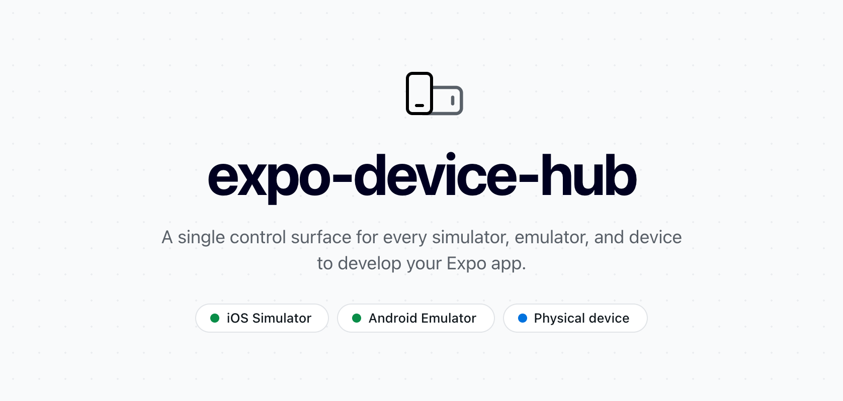 Expo Device Hub