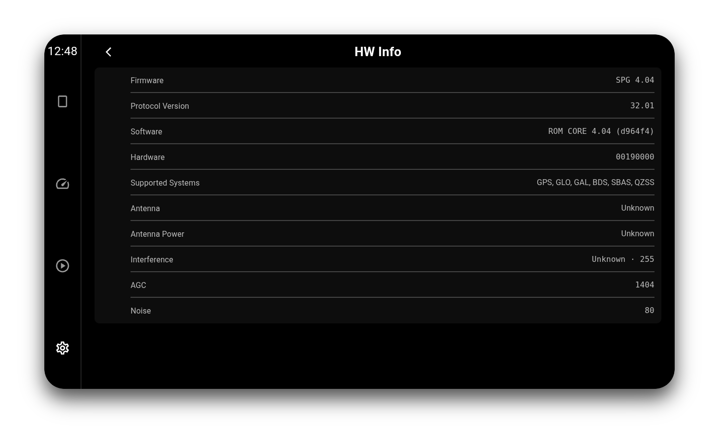 GPS module info