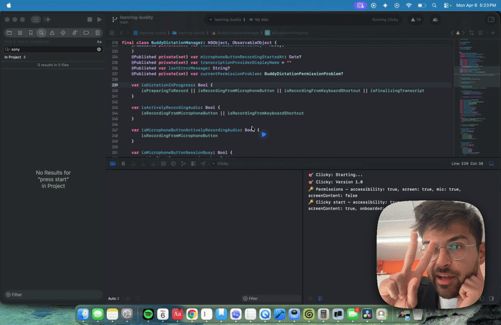 Clicky — an ai buddy that lives on your mac