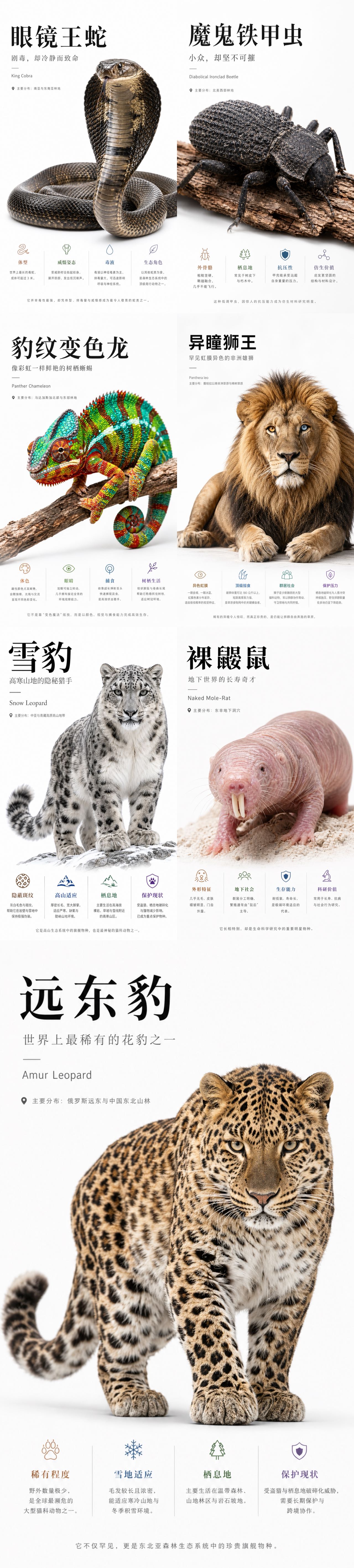 Apple-style nature science poster