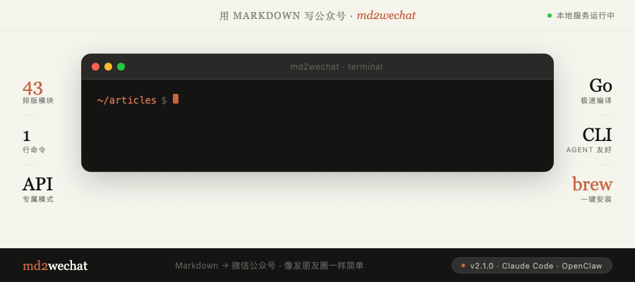 md2wechat CLI demo