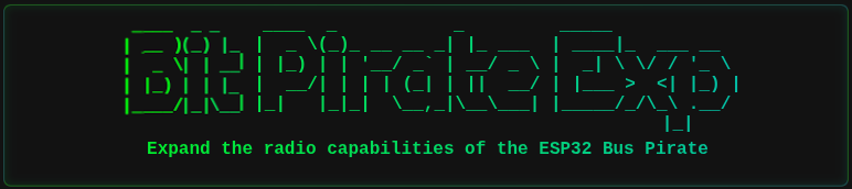 Banner of the ESP32 Bit Pirate Expander page