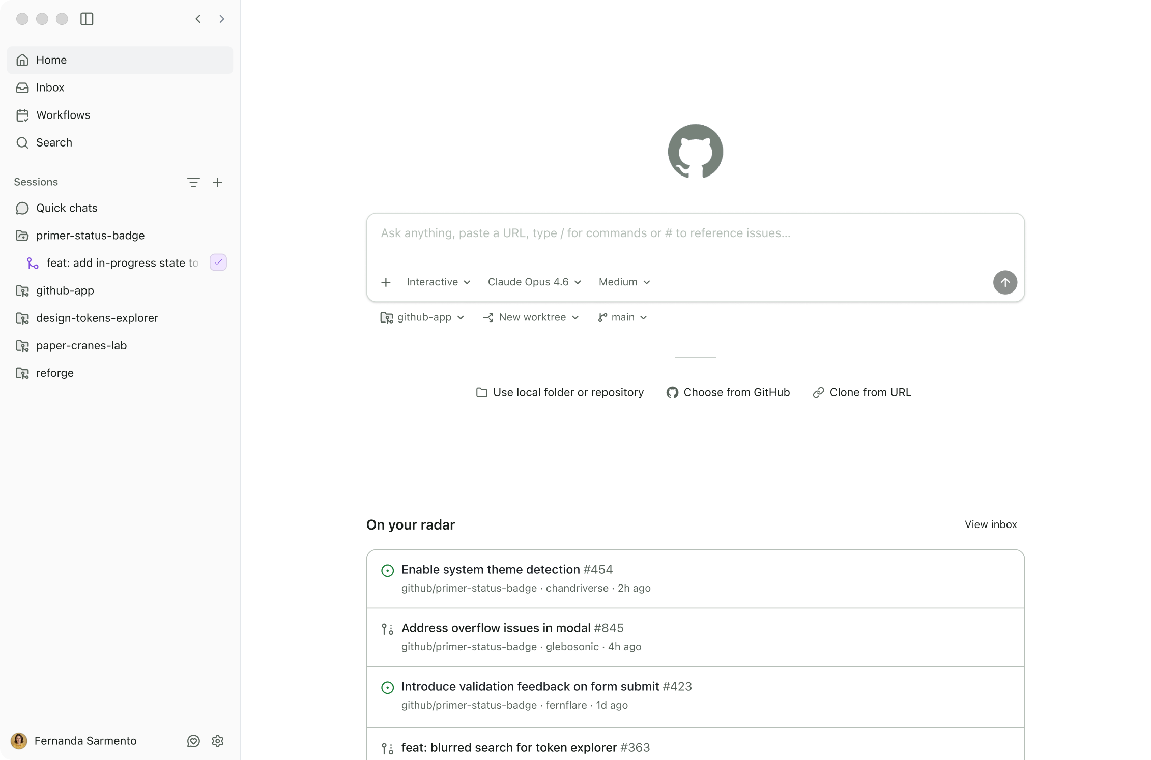 GitHub Copilot app