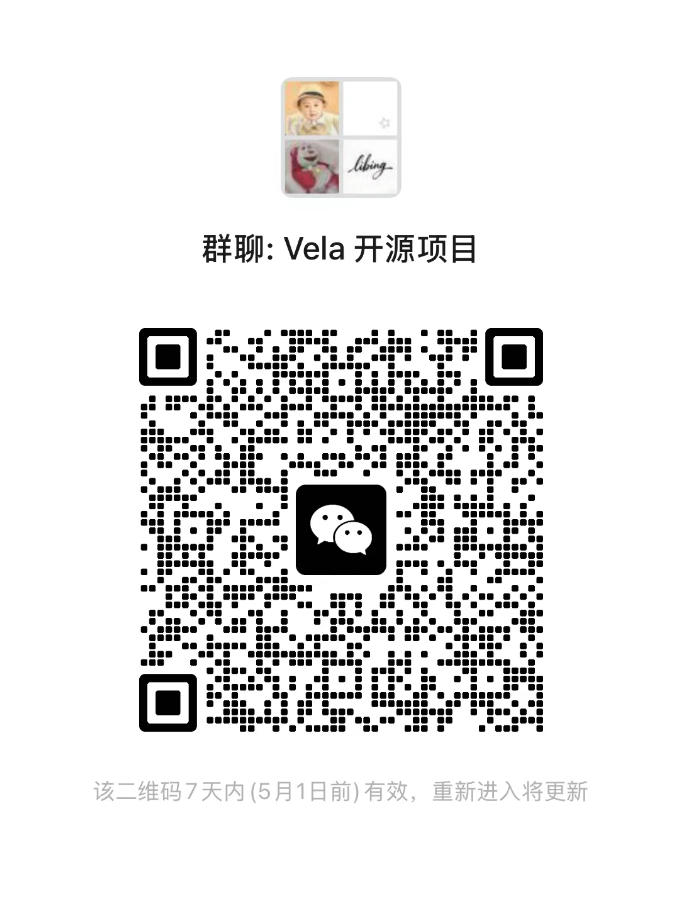Vela 微信群 WeChat Group