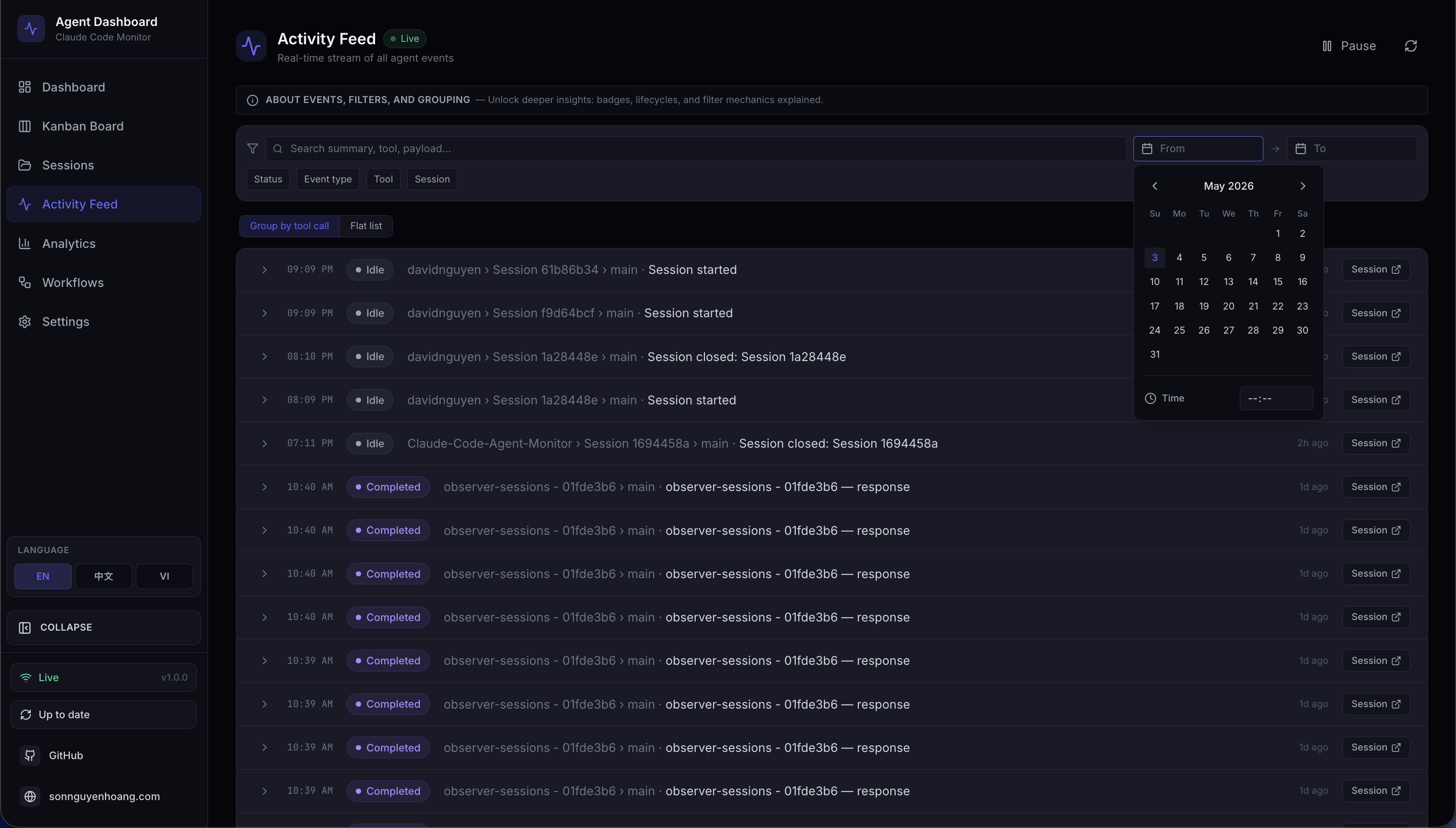 Activity Feed Overview