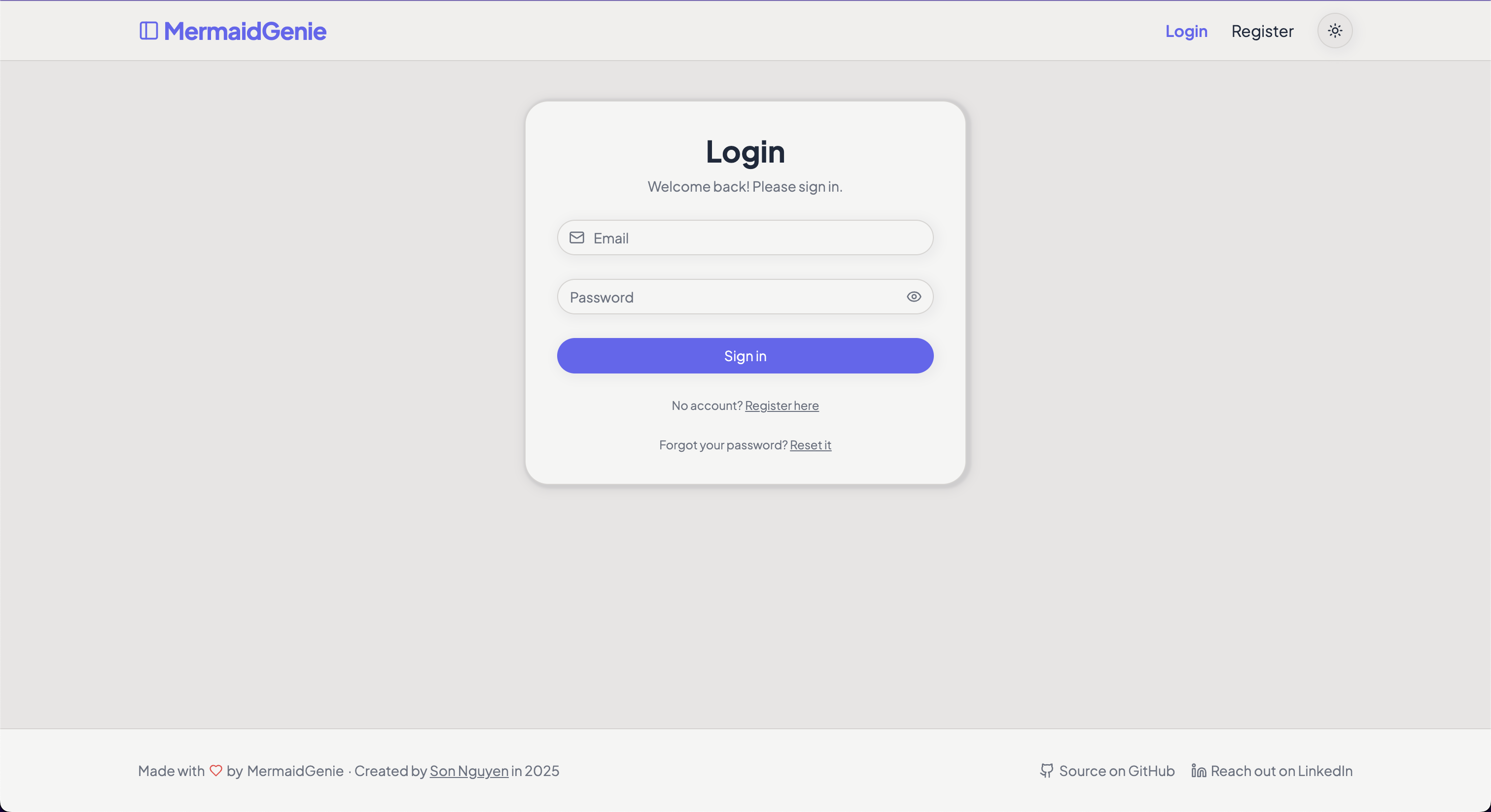Login / Register