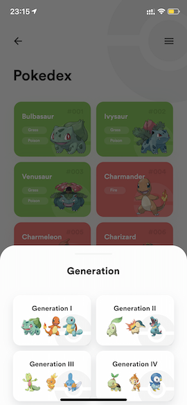 Pokedex Generation
