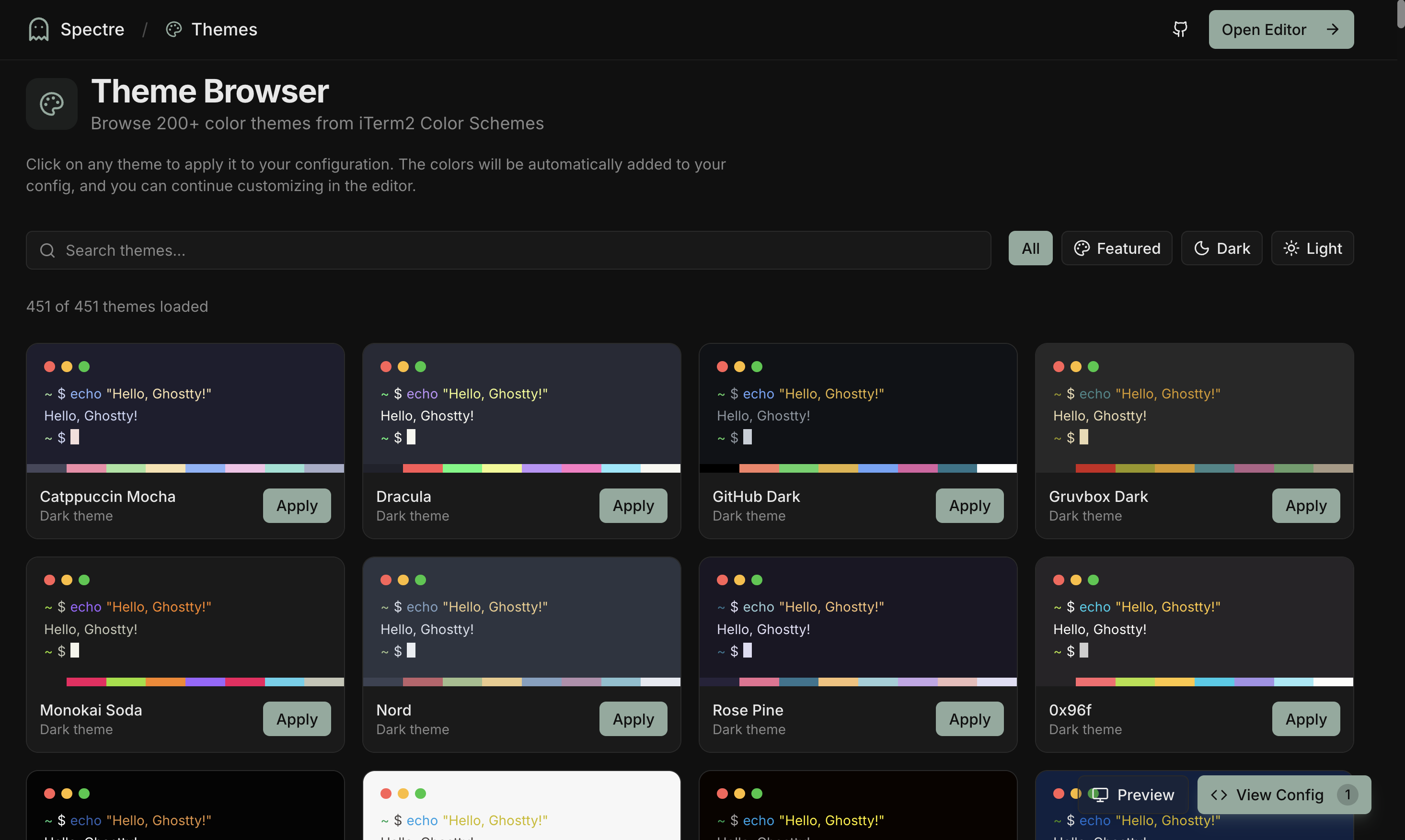 Theme Browser