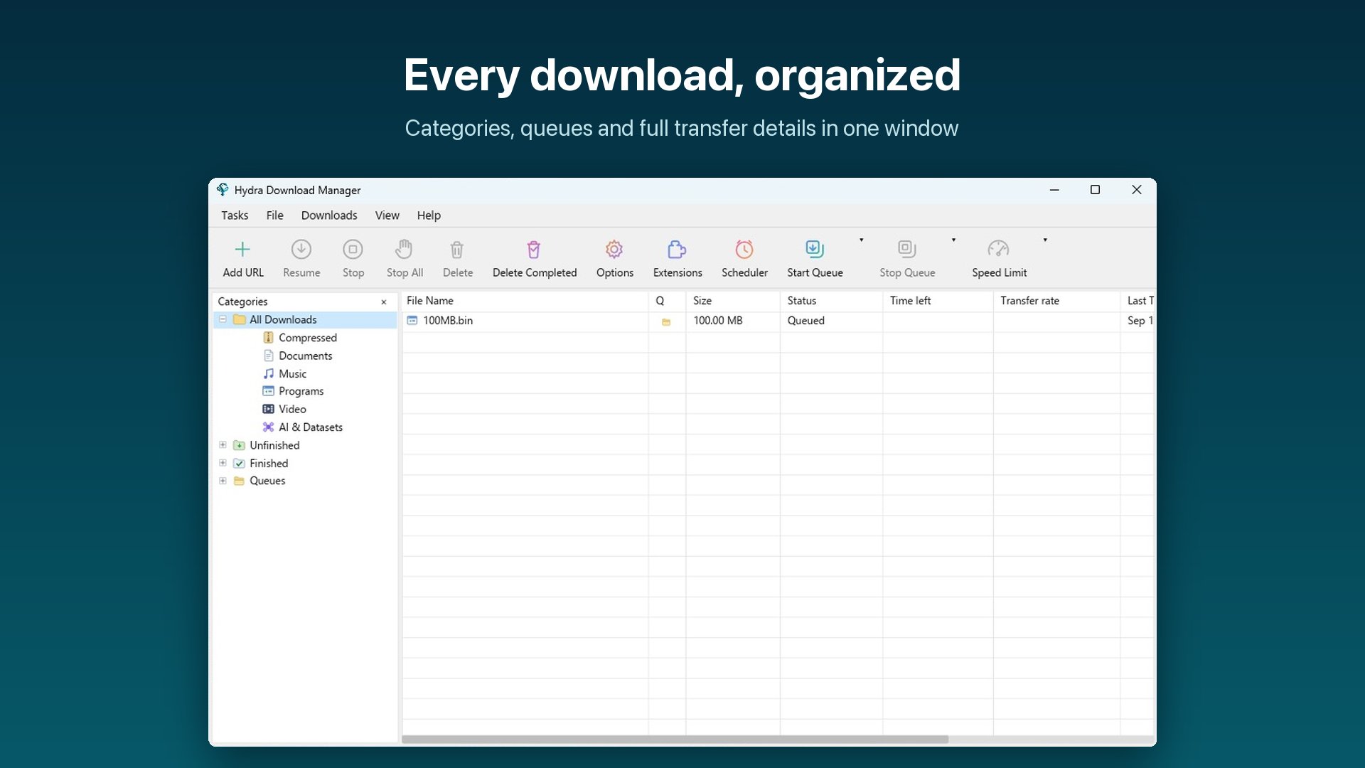 Hydra Download Manager