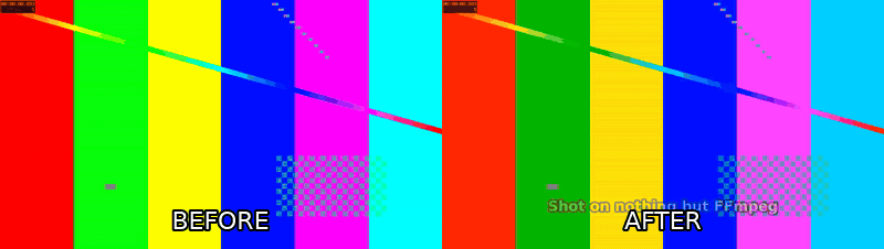 before / after demo