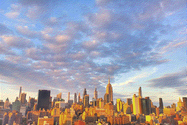 Dithered photo sample