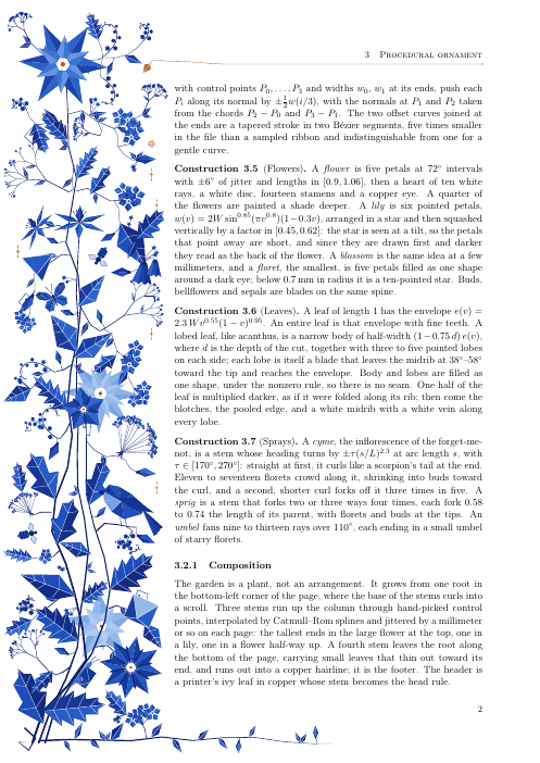 a page with the geometric theme