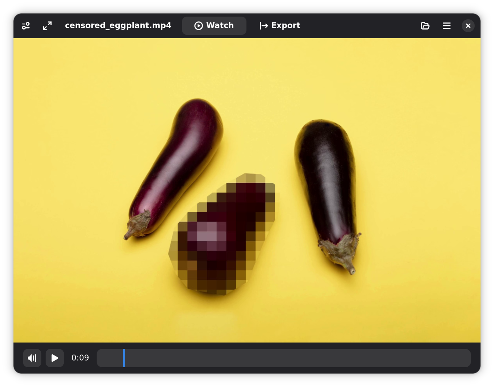 Screenshot showing video preview