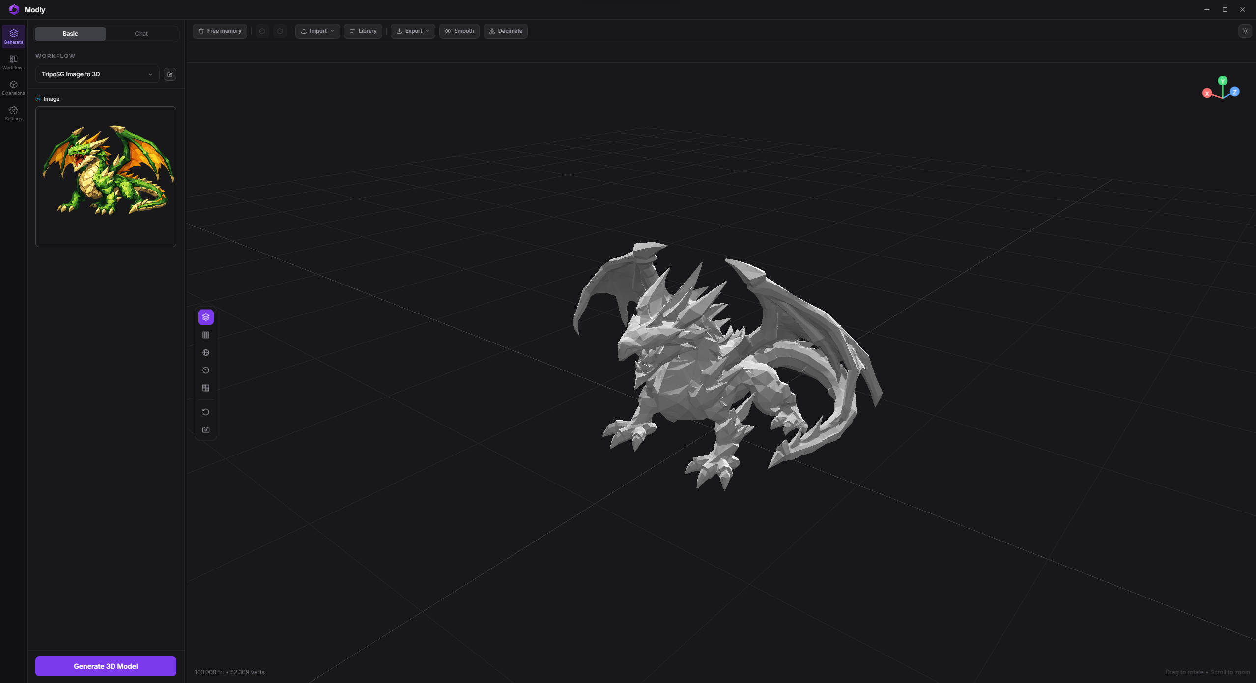 Modly screenshot