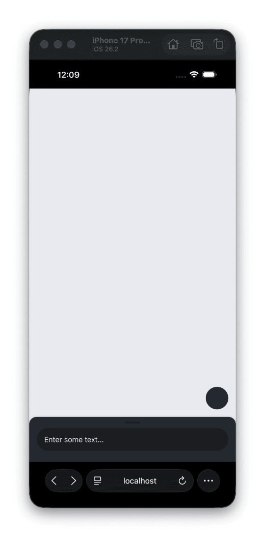 React Native True Sheet - Web