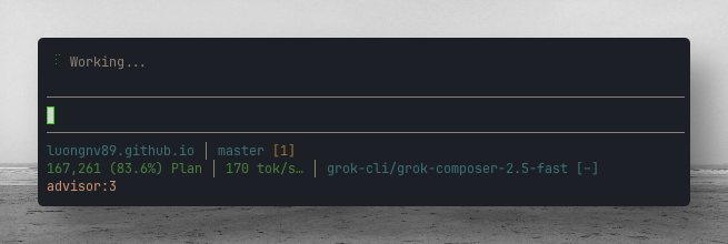 Historical Composer 2.5 capture — ~170 tok/s in footer