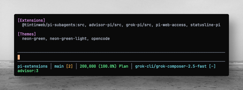 grok-pi — Grok CLI models in Pi