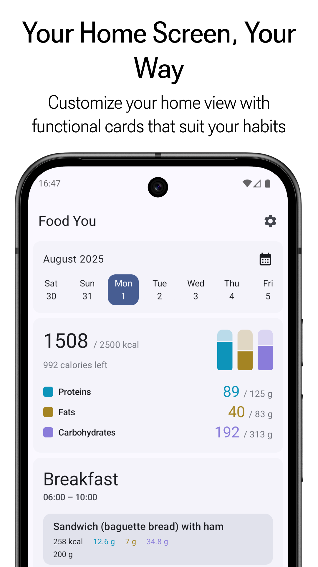 Modular Home Screen