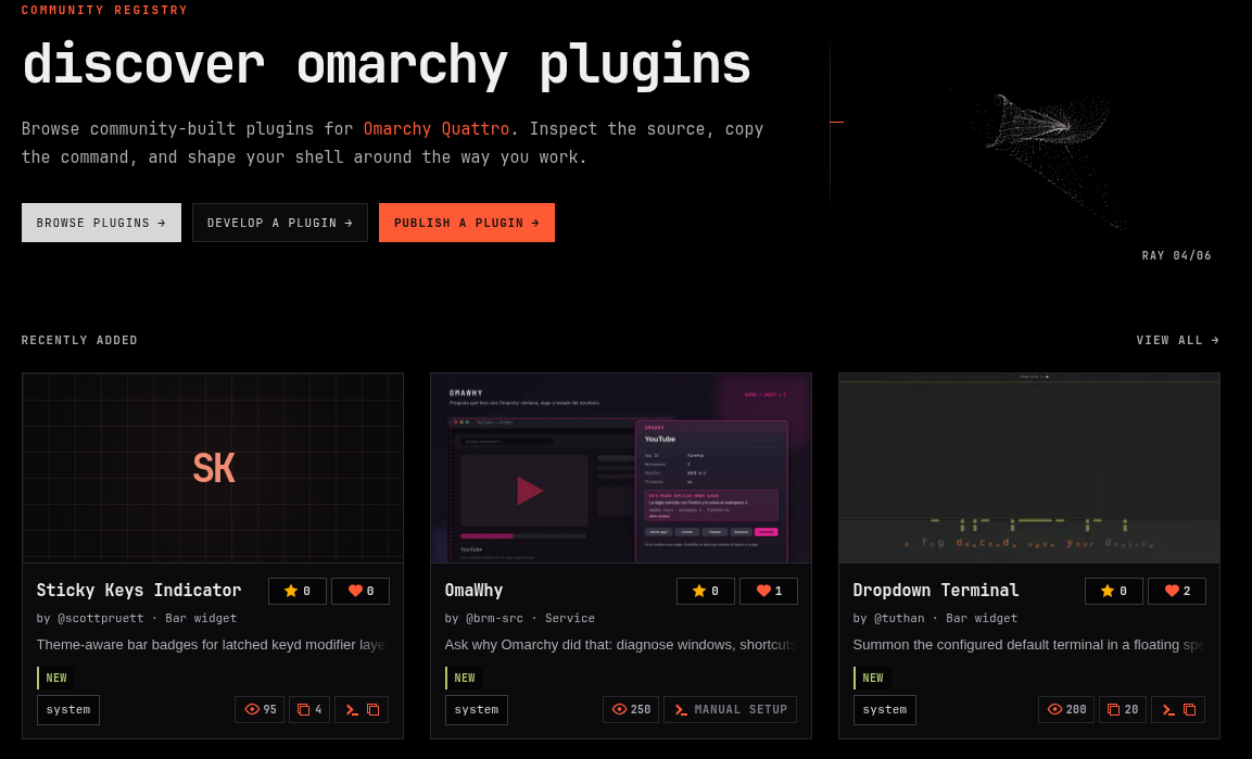 Omarchy Plugin Marketplace