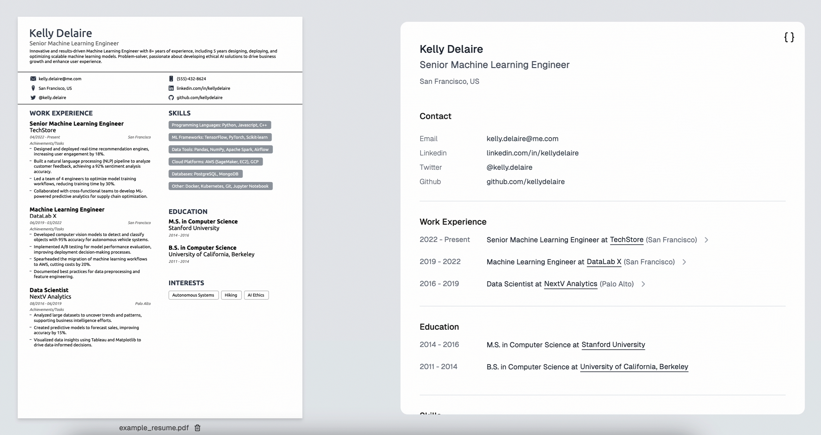 Resume Extraction Demo