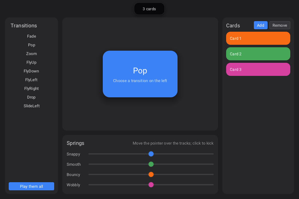 The animations example