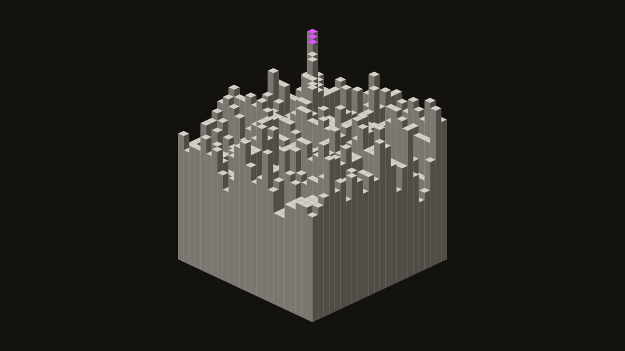 Ridged Noise Voxel Terrain