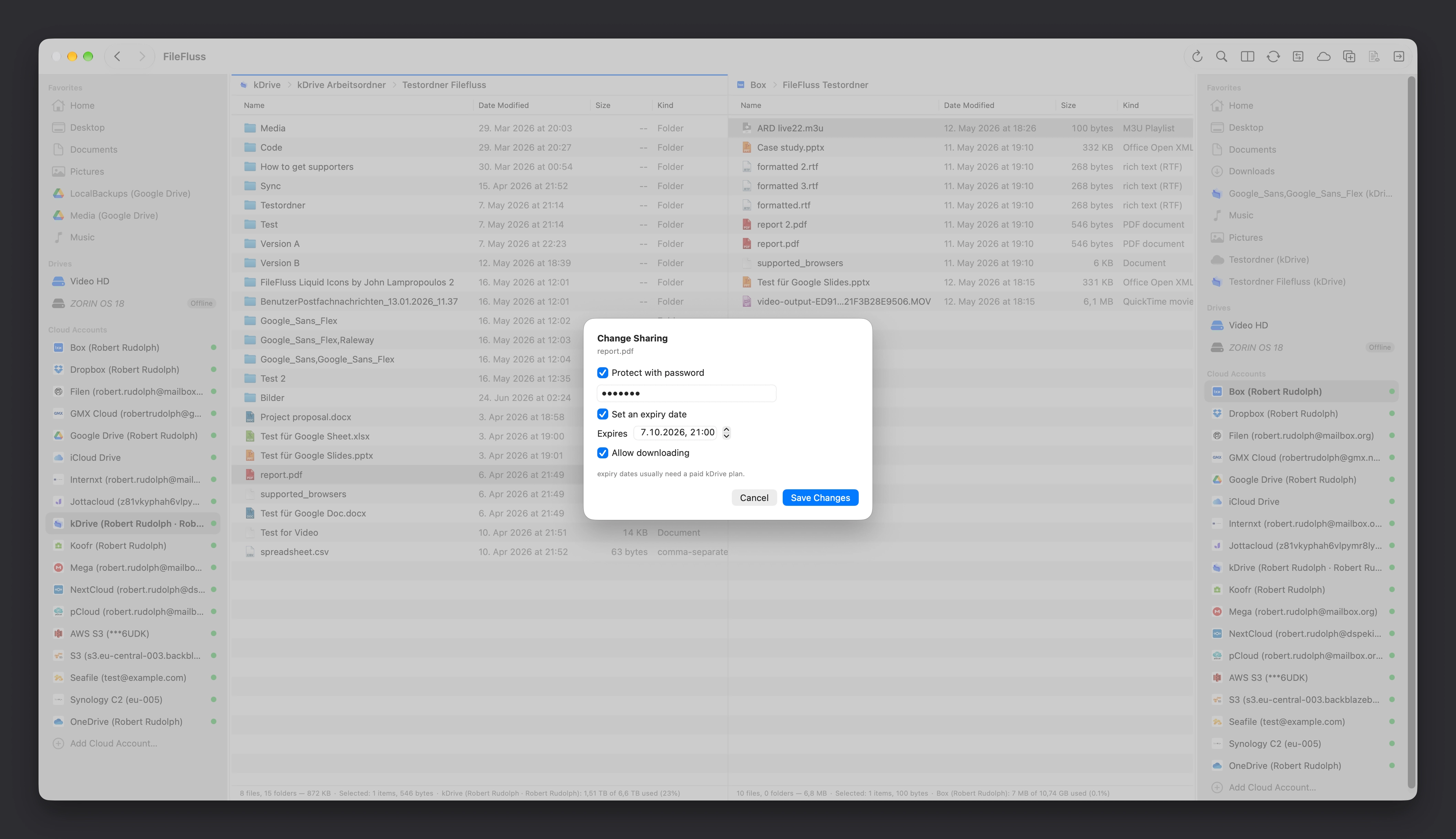 Share files
