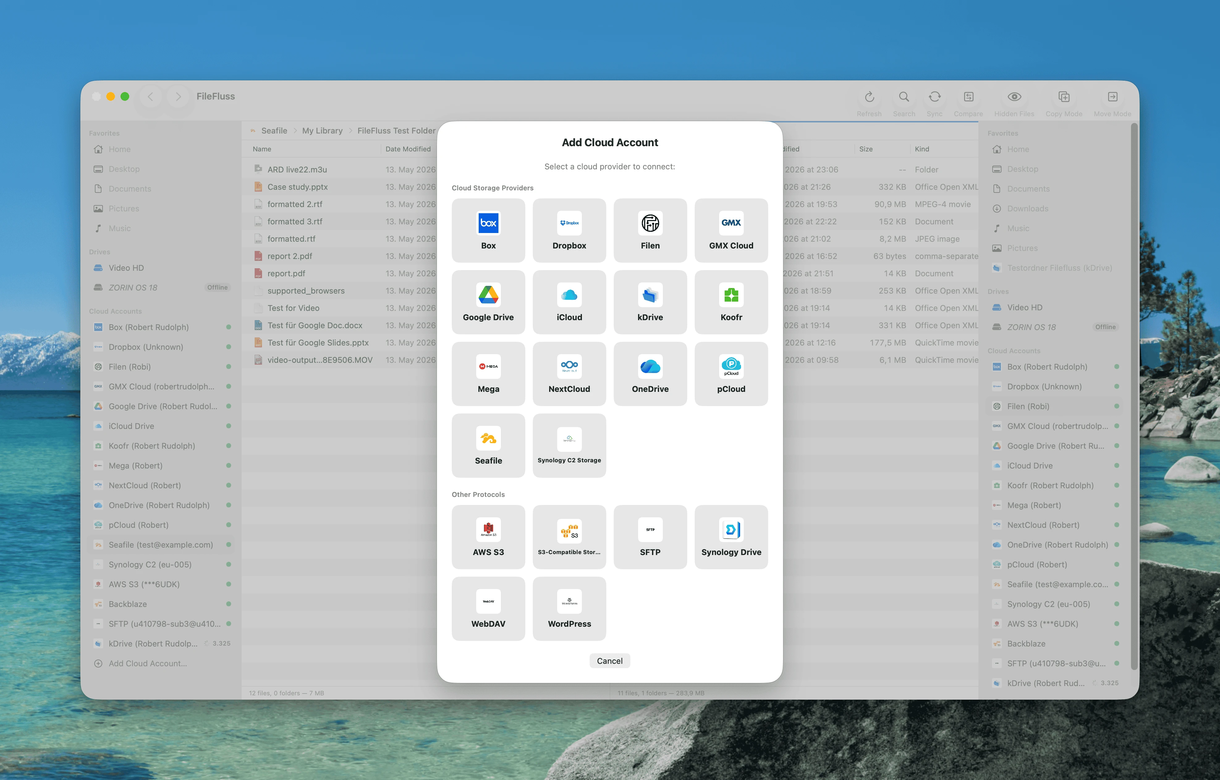 Cloud accounts