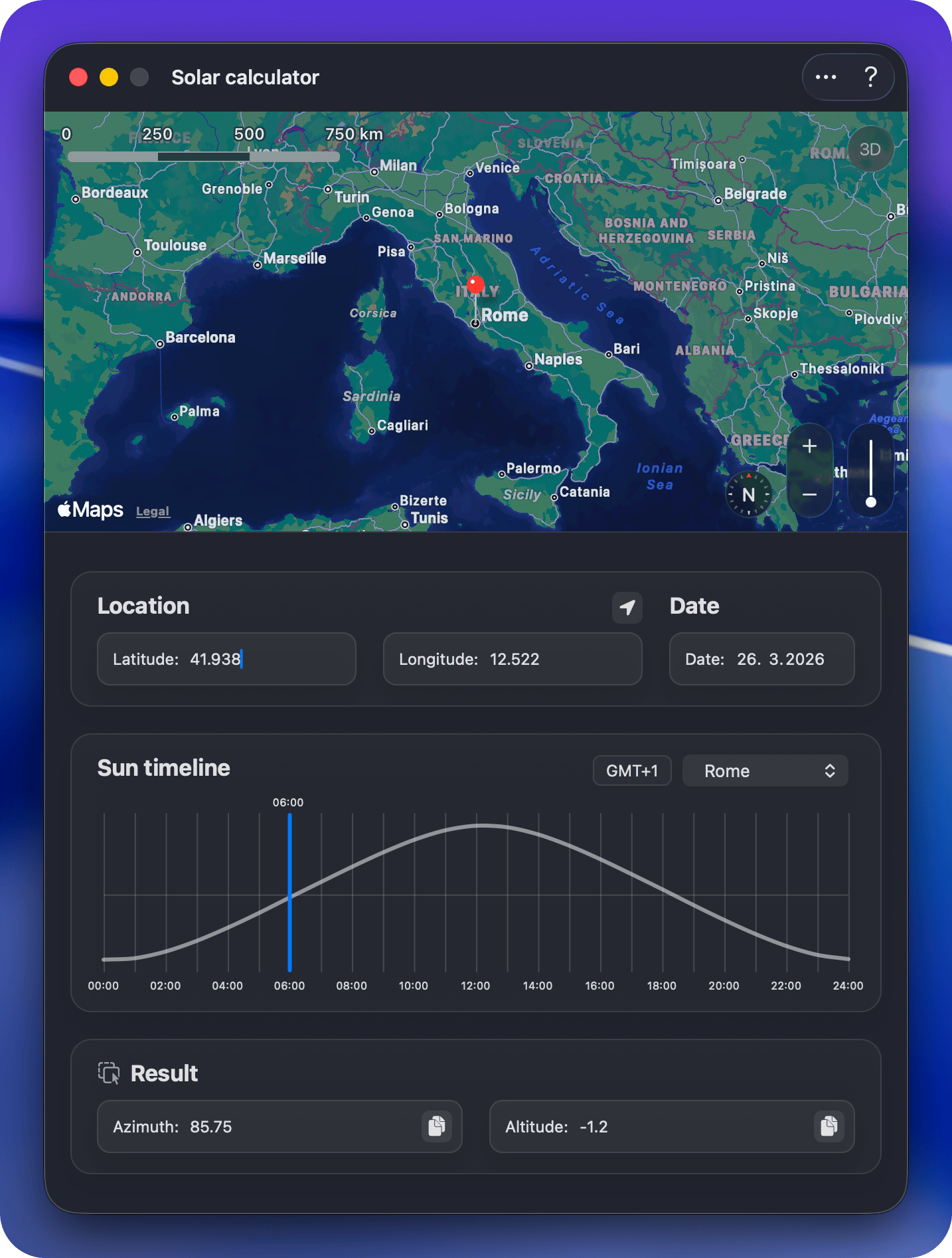 Solar calculator