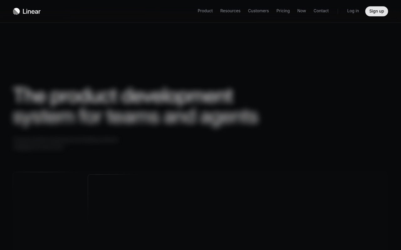 Linear — editorial minimalism