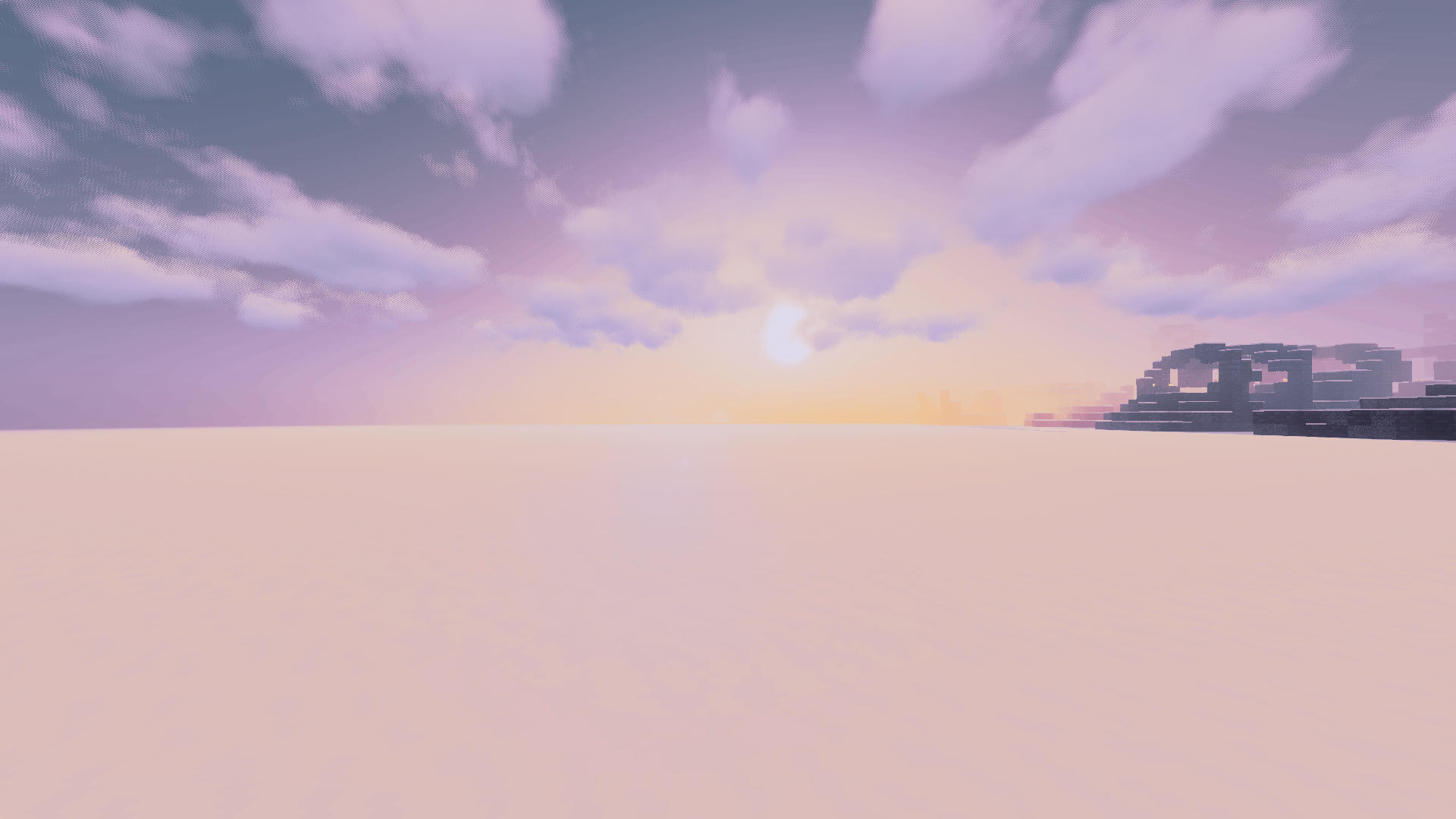 Snow Desert Sunset