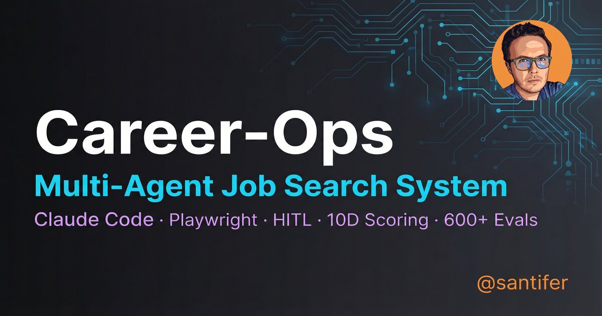 Career-Ops Multi-Agent Job Search System