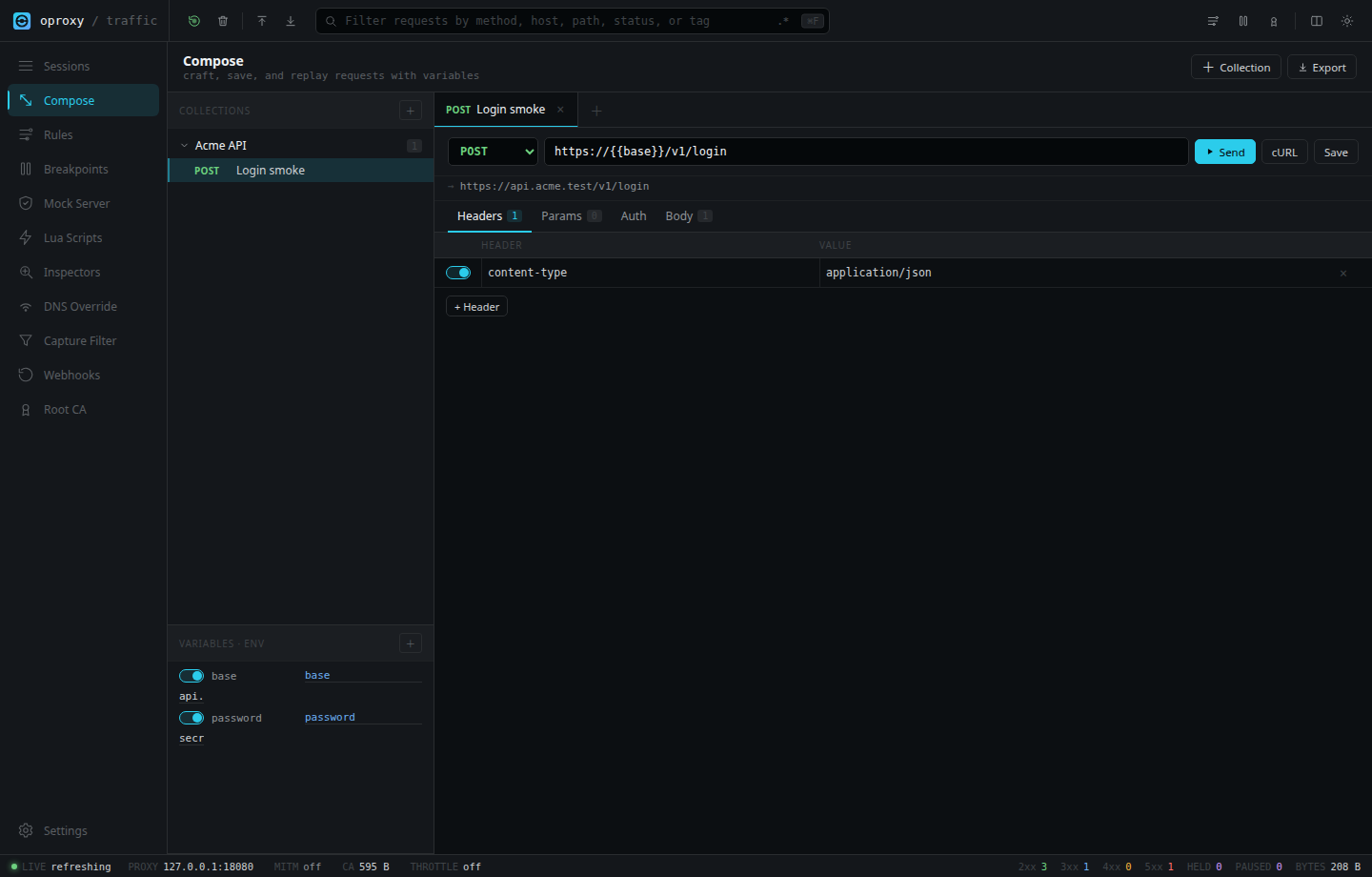 oproxy compose screenshot