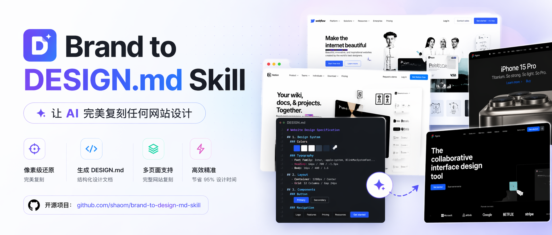 Brand to DESIGN.md Skill cover