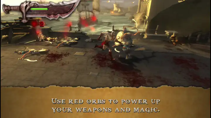 God of War: Chains of Olympus running in a browser
