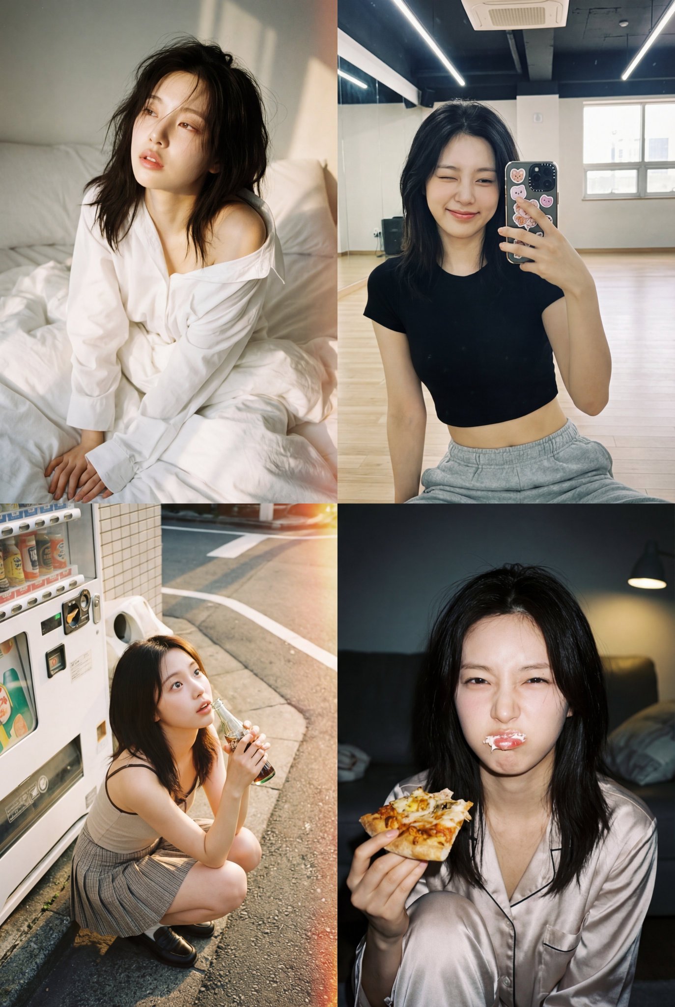 Awesome GPT4o/GPT-4o Image Prompts-K-Pop视觉美学四宫格