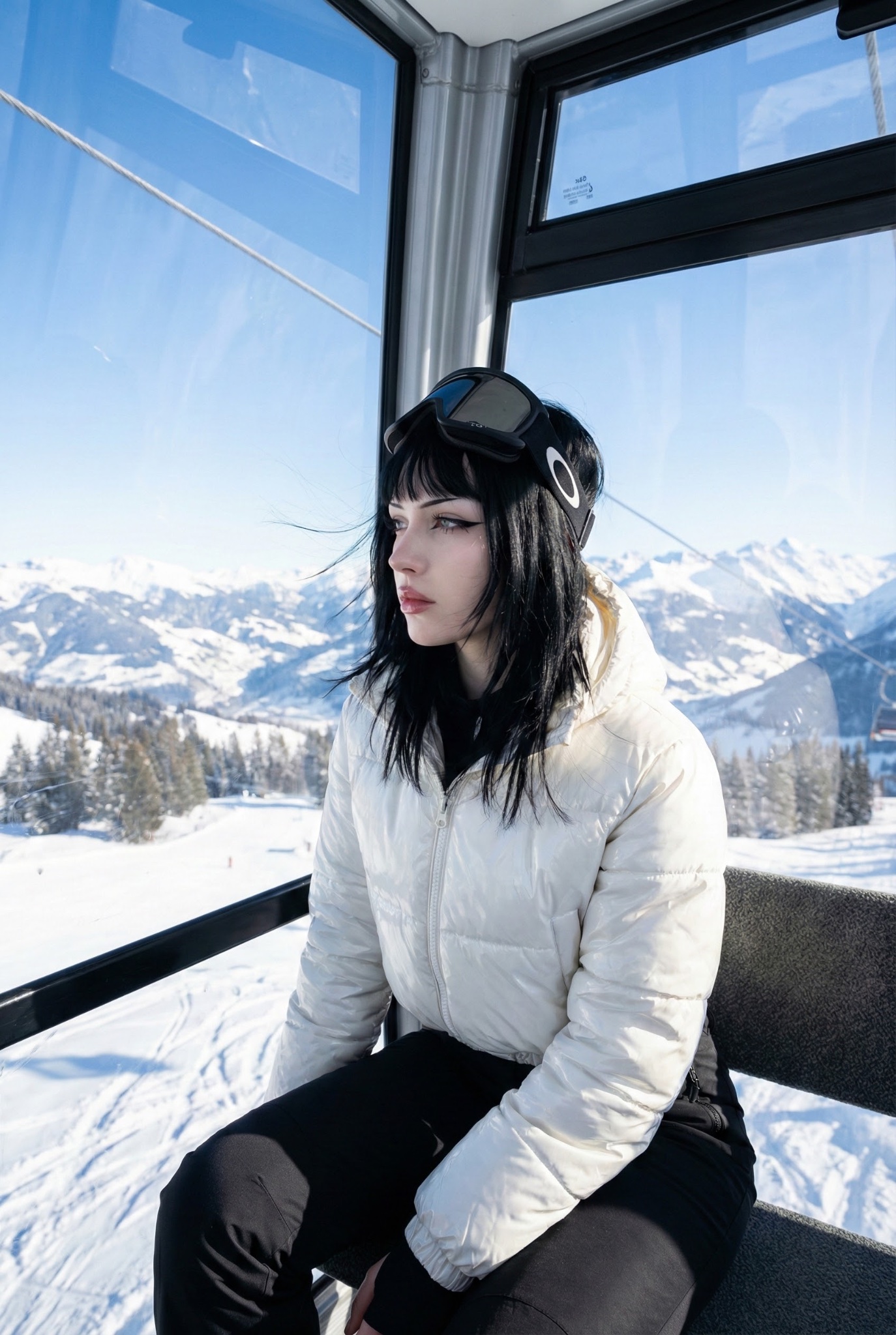 Awesome GPT4o/GPT-4o Image Prompts-缆车与雪山少女