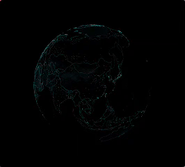 3D Map Blue Theme