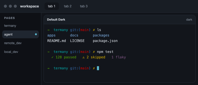 The Default Dark theme