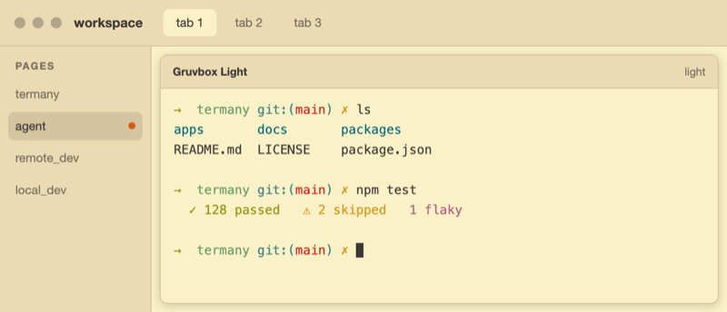 The Gruvbox Light theme