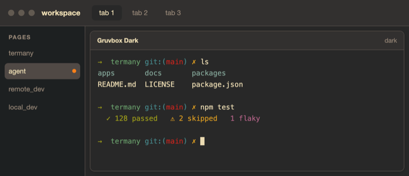 The Gruvbox Dark theme